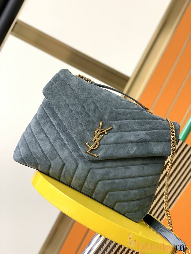 YSL Loulou Blue 459749 Size 31 x 22 x 10 cm - 1