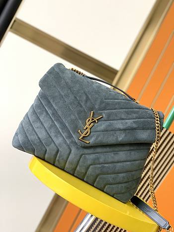 YSL Loulou Blue 459749 Size 31 x 22 x 10 cm