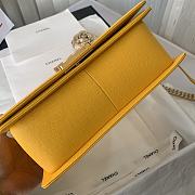 Chanel Leboy Grain Calfskin Yellow 67086 Size 25 cm - 4