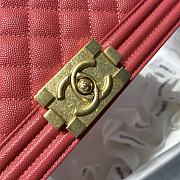 Chanel Leboy Grain Calfskin Red 67086 Size 25 cm - 2