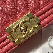 Chanel Leboy Grain Calfskin Red 67085 Size 20 cm - 3