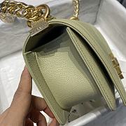 Chanel Leboy Grain Calfskin Green 67085 Size 20 cm - 6