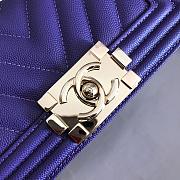 Chanel Leboy Grain Calfskin Purple 67085 Size 20 cm - 4