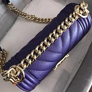Chanel Leboy Grain Calfskin Purple 67085 Size 20 cm - 2