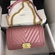 Chanel Leboy Grain Calfskin Pink 67086 Size 25 cm - 1