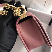 Chanel Leboy Grain Calfskin Pink 67086 Size 25 cm - 3