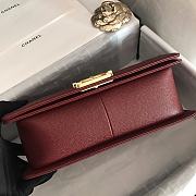 Chanel Leboy Grain Calfskin Red Wine 67086 Size 25 cm - 6