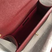 Chanel Leboy Grain Calfskin Red Wine 67086 Size 25 cm - 2