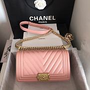 Chanel Leboy Grain Calfskin Pink 01 67086 Size 25 cm - 5