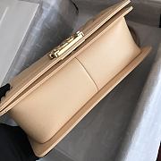 Chanel Leboy Grain Calfskin Beige 67086 Size 25 cm - 2