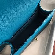 Chanel Leboy Grain Calfskin Blue 01 67086 Size 25 cm - 4