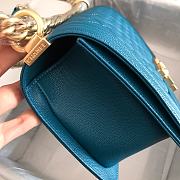 Chanel Leboy Grain Calfskin Blue 01 67086 Size 25 cm - 2