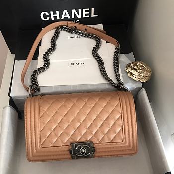 Chanel Leboy Grain Calfskin 02 67086 Size 25 cm