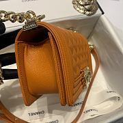 Chanel Leboy Grain Calfskin Caramel 67085 Size 20 cm - 6