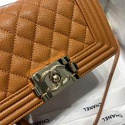 Chanel Leboy Grain Calfskin Caramel 67085 Size 20 cm - 5