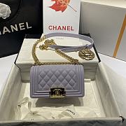 Chanel Leboy Grain Calfskin Light Purple 67085 Size 20 cm - 1