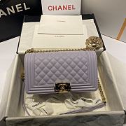 Chanel Leboy Grain Calfskin Light Purple 67086 Size 25 cm - 1