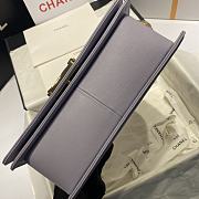 Chanel Leboy Grain Calfskin Light Purple 01 67086 Size 25 cm - 6