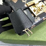Gucci Padlock Small Shoulder Bag Black 409487 Size 20 x 12 x 8 cm - 2