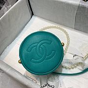 Chanel Beaded Mini Pearl Drawstring Bag Green AS2529 Size 12 x 12 x 12 cm - 3