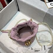 Chanel Beaded Mini Pearl Drawstring Bag Powder AS2529 Size 12 x 12 x 12 cm - 5