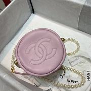 Chanel Beaded Mini Pearl Drawstring Bag Powder AS2529 Size 12 x 12 x 12 cm - 4