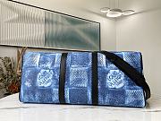 LV Keepall Bandoulière 50 Travel Bag Blue N50069 Size 50 x 29 x 23 cm - 4
