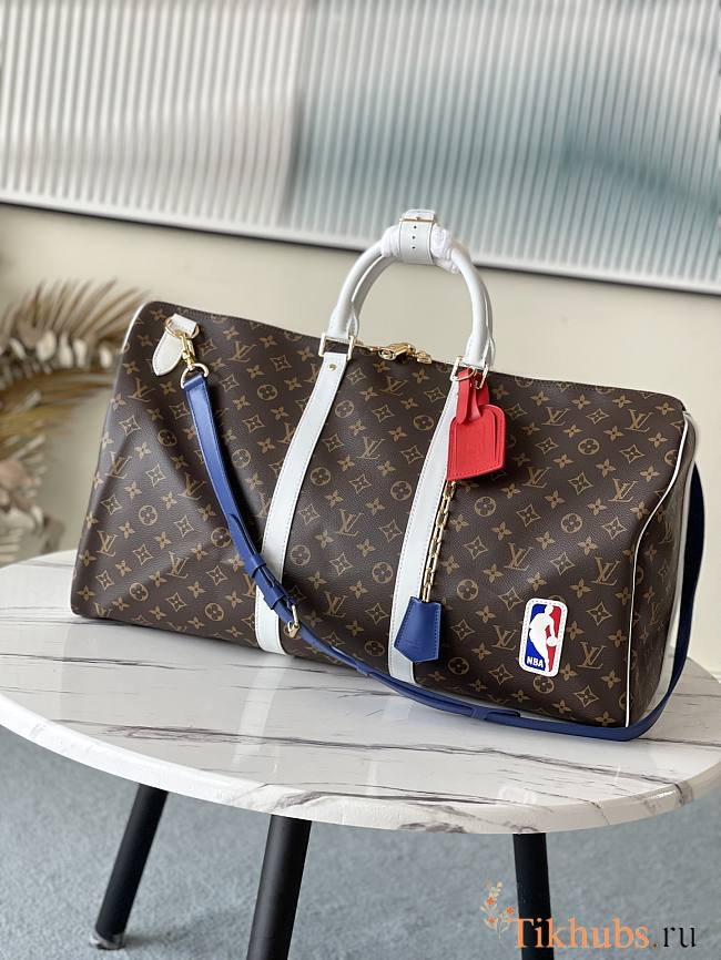 LV Basketball Keepall 55 Travel Bag M45587 Size 55 x 27 x 20 cm - 1