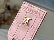 LV Petite Boite Chapeau Handbag Crocodile Pattern Light Pink M43514 Size 17.5 x 16.5 x 7.5 cm - 6