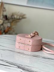 LV Petite Boite Chapeau Handbag Crocodile Pattern Light Pink M43514 Size 17.5 x 16.5 x 7.5 cm - 3