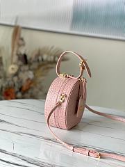 LV Petite Boite Chapeau Handbag Crocodile Pattern Light Pink M43514 Size 17.5 x 16.5 x 7.5 cm - 2