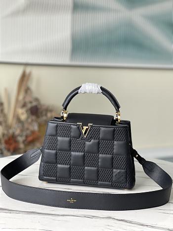 LV Capucines Handbag Black M59225 Size 27 x 18 x 9 cm