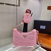 Prada Underarm Bag Pink 1BH204 Size 23 x 16 x 7 cm - 1