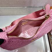 Prada Underarm Bag Pink 1BH204 Size 23 x 16 x 7 cm - 5