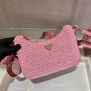 Prada Underarm Bag Pink 1BH204 Size 23 x 16 x 7 cm - 2