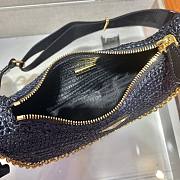 Prada Underarm Bag Black 1BH204 Size 23 x 16 x 7 cm - 3