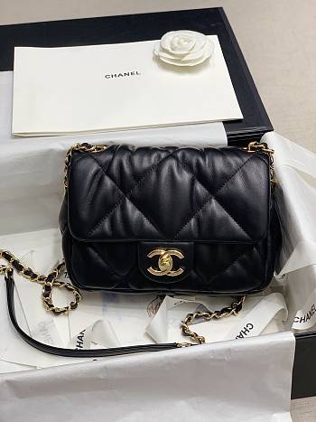 Chanel Flap Bag Imported Sheepskin Small Size 19 x 14.5 x 8.5 cm