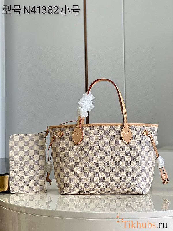 LV Neverfull PM Damier Azur Canvas N41362 Size 29 x 21 x 12 cm - 1