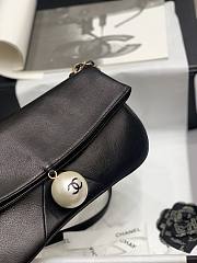 Chanel Underarm Pearl Bag Black - 3