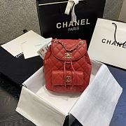 Chanel Backpack Red AS1371 Size 21.5 x 24 x 12 cm - 1