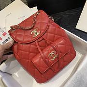 Chanel Backpack Red AS1371 Size 21.5 x 24 x 12 cm - 3