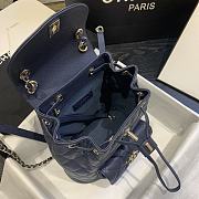 Chanel Backpack Dark Blue AS1371 Size 21.5 x 24 x 12 cm - 3