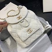 Chanel Backpack White AS1371 Size 21.5 x 24 x 12 cm - 5