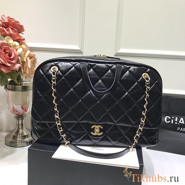 Chanel Boarding Bag Black Size 42 x 12 x 2 cm - 1