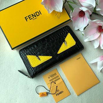 Fendi Zipper Wallet 6655 Size 19 x 10 cm