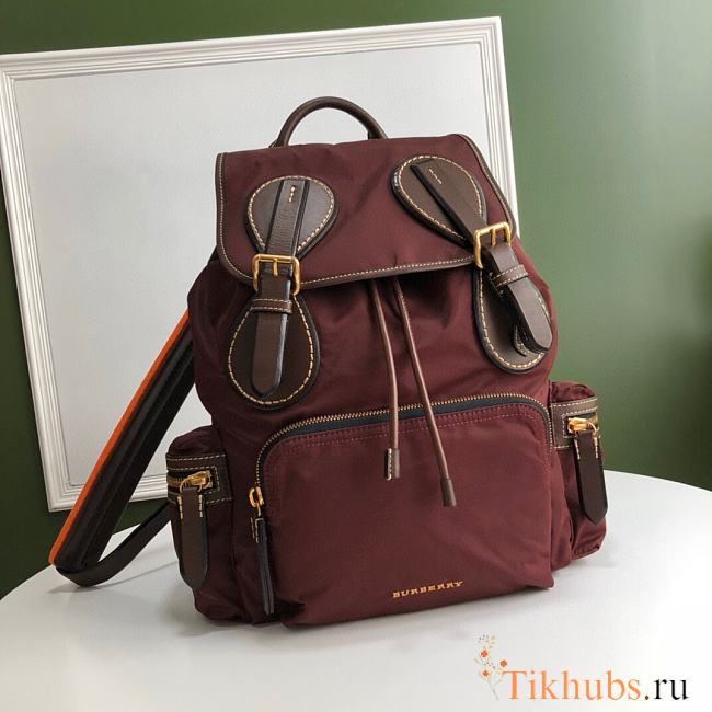 Burberry Rucksack Military Backpack Red 28 x 15 x 42 cm - 1