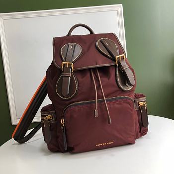 Burberry Rucksack Military Backpack Red 28 x 15 x 42 cm