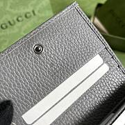 Gucci Black Card Case Wallet Gray 456126 Size 11 x 9 x 3 cm - 2