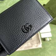 Gucci Black Card Case Wallet Black 456126 Size 11 x 9 x 3 cm - 6