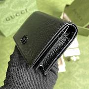 Gucci Black Card Case Wallet Black 456126 Size 11 x 9 x 3 cm - 5